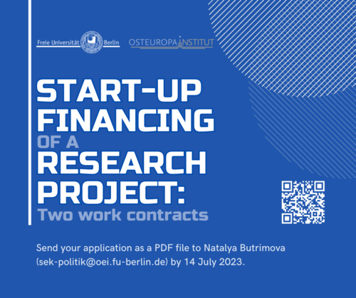 Start-up financing of research projects