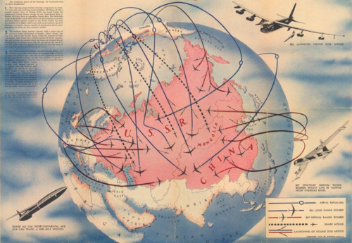 Concept of Deterrence by Andrew Shallo (1961) / David Rumsey Map Collection, David Rumsey Map Center, Stanford Libraries