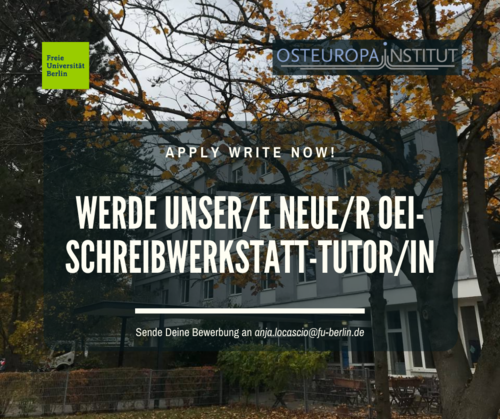 Ausschreibung OEI Tutorin