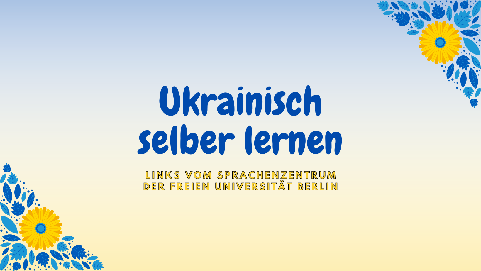 Ukrainisch selber lernen