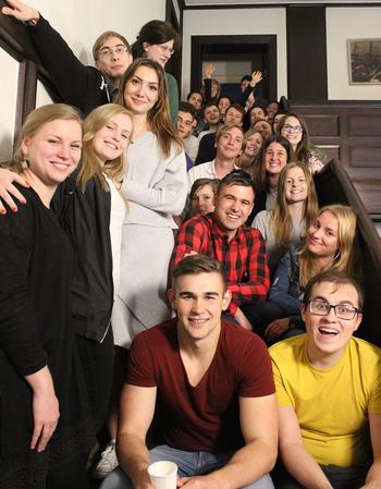Masterstudierende nach der Präsentation ihrer Projekte