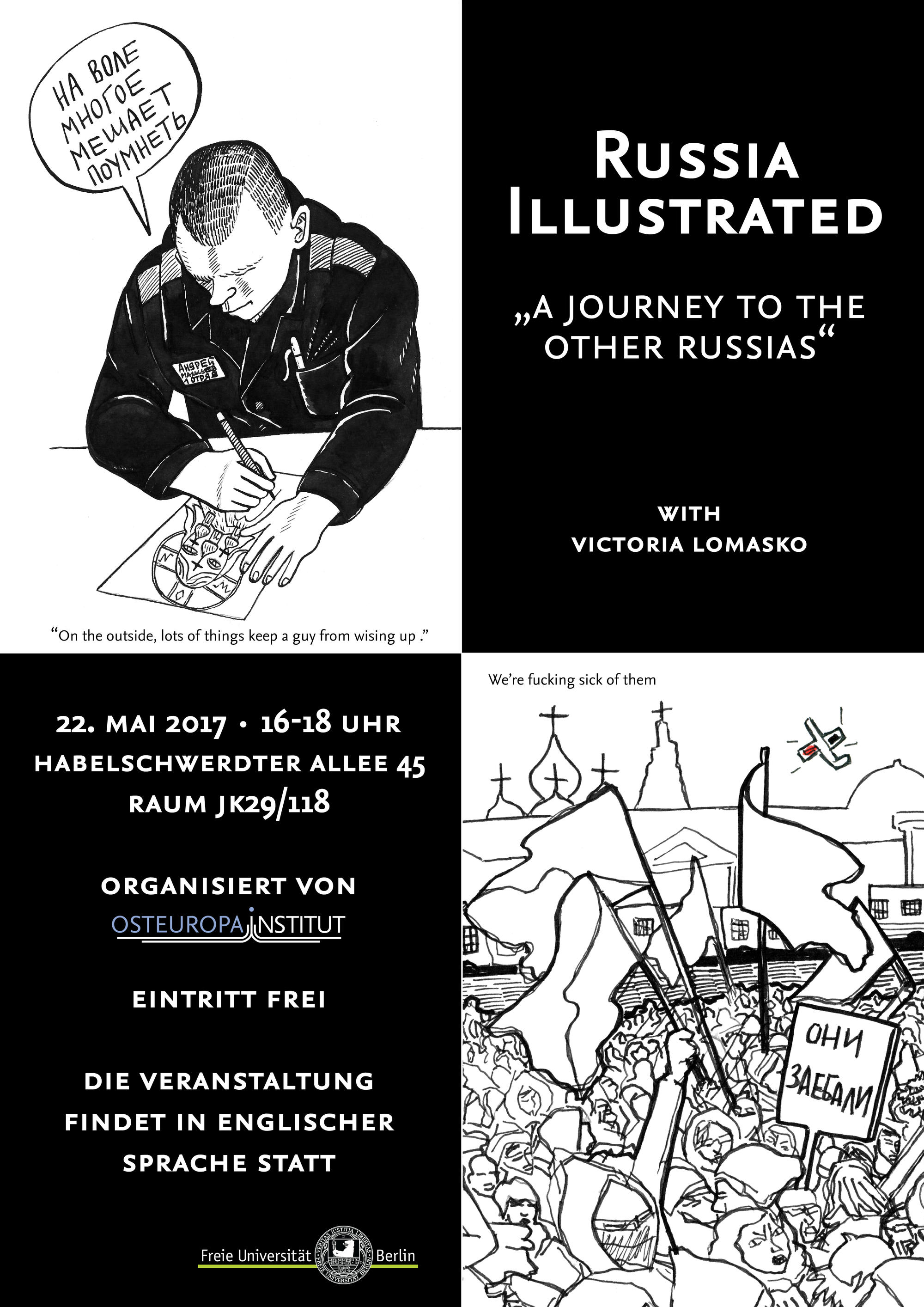 Flyer "Russian Illustrated - A Journey to the other Russias"