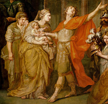 Anton Losenko: Hektors Abschied von Andromache. Fragment (1773)