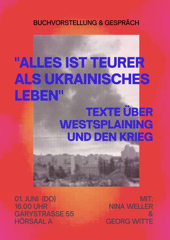 Buchvorstellung: "Alles ist teurer als ukrainische Leben"