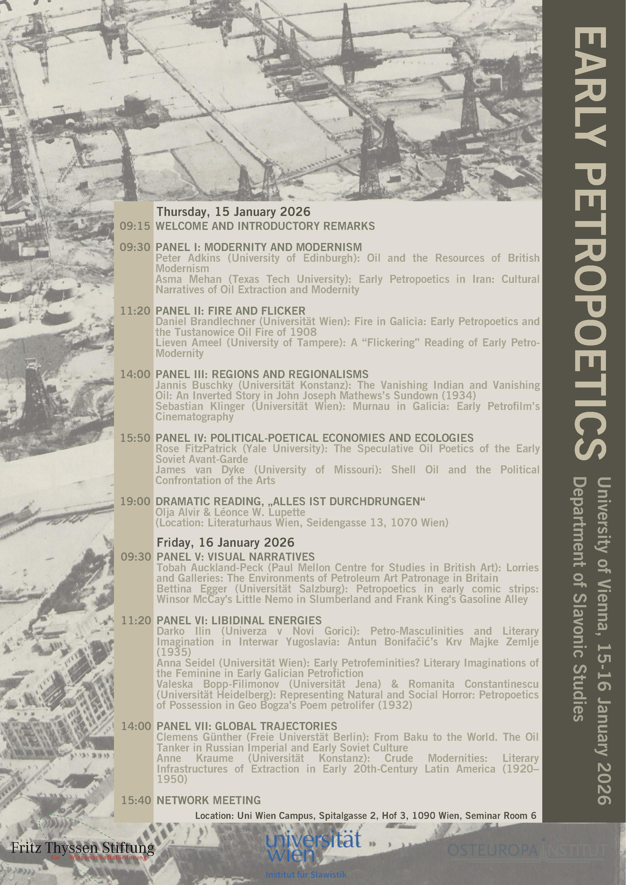 EARLY PETROPOETICS Poster