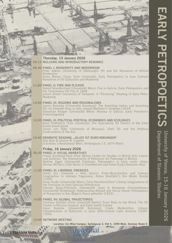 Early Petropoetics Konferenz