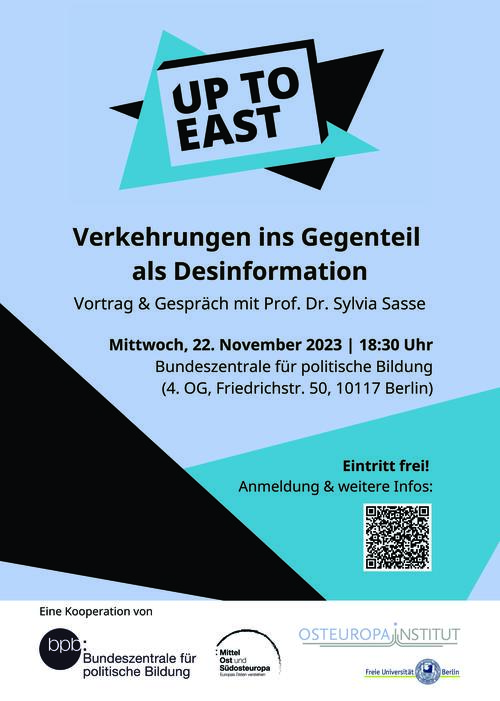 Plakat_Verkehrungen ins Gegenteil als Desinformation