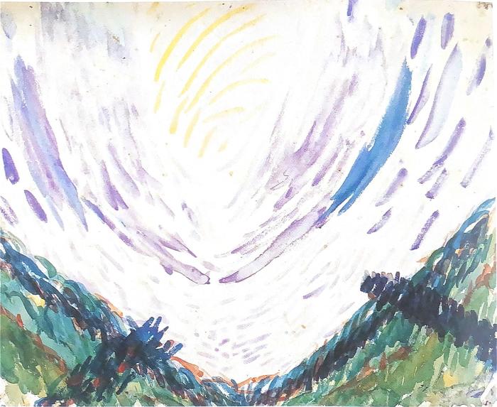 Matjuschin - Landschaft in weiter Sicht, Waskelowo (1925)