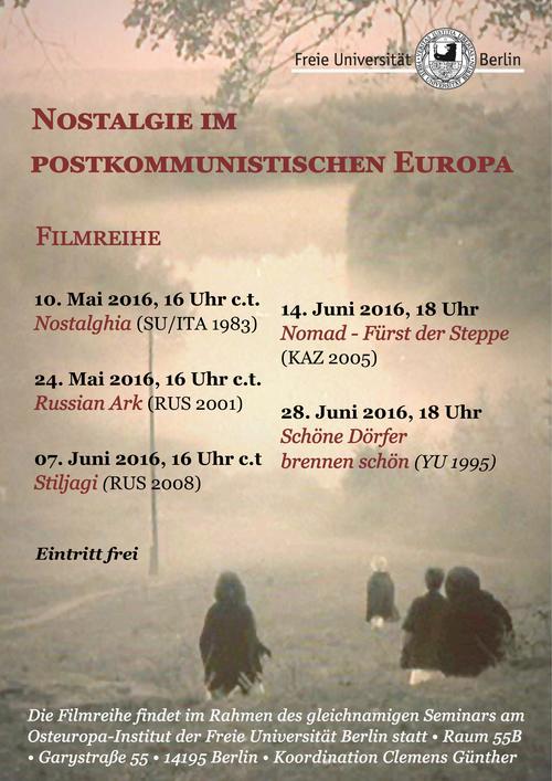 Filmplakat: Nostalgie im postkommunistischen Europa