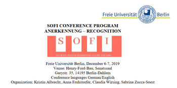 Bildquelle: Programm SOFI Konferenz 