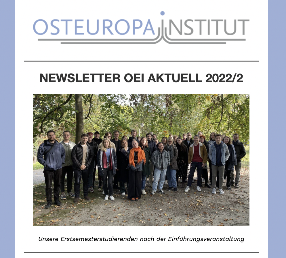 Newsletter OEI Aktuell 2022/2