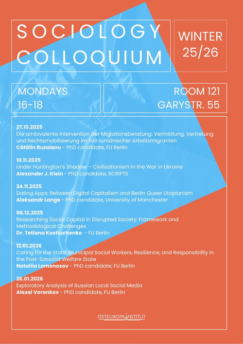 OEI Sociology Colloquium (WiSe 25/26)