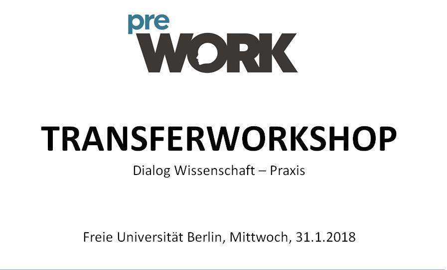 Transferworkshop PREWORK